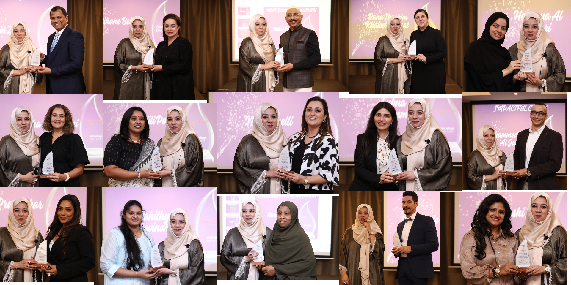 Mind Village Institute award and certification moments with students