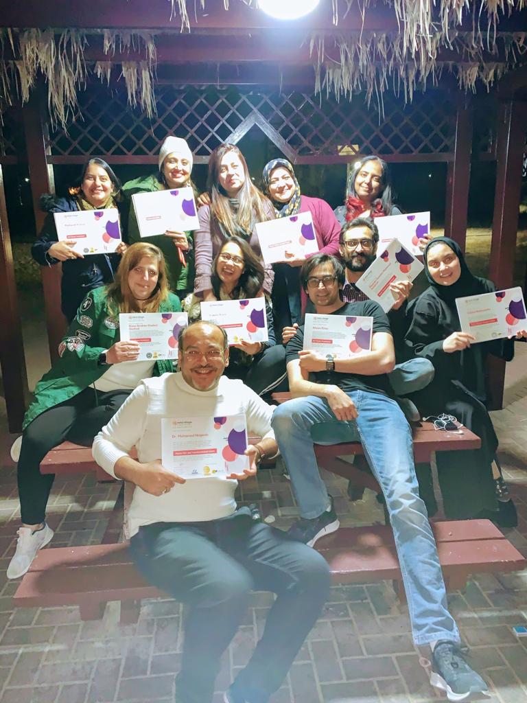 Mind Village students celebrating their certification
